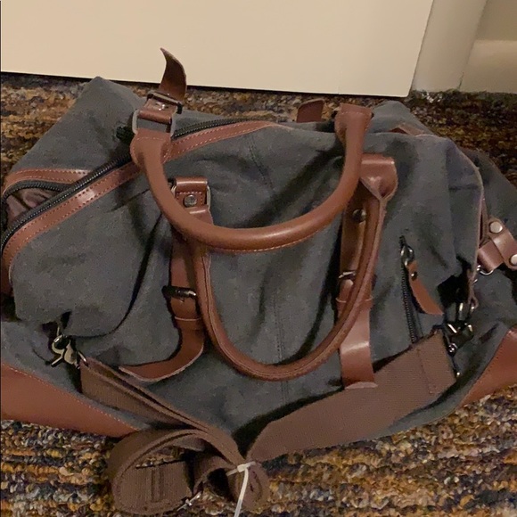 Leaper canvas and leather travel bag. Great shape! - Picture 8 of 8